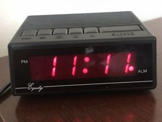 Vintage Equity Travel Digital Led Alarm Clock Model 1010
