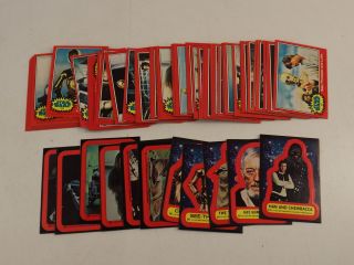 Vtg 1977 Topps Star Wars Series 2 Red Cards 67 - 132 (66) & 11 Stickers 12 - 22