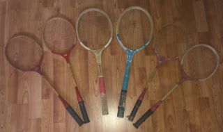 Antique Tennis & Badminton Rackets