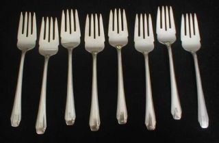 Reed And Barton Stylist Sterling Salad Forks
