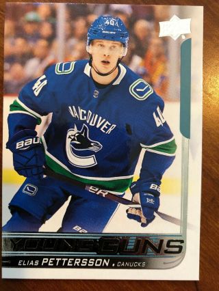 18 - 19 Ud Series 1 Young Guns 248 Elias Pettersson