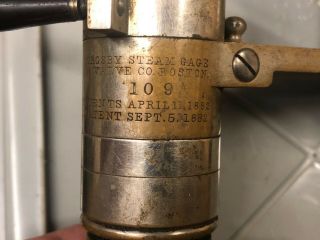 Antique Vintage Crosby Steam Engine Indicator Tool Pressure Gage 2
