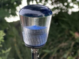 Vintage 1950’s Clear And Blue Lucite Gear Shift Knob