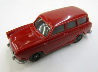 Vintage Wiking Vw Volkswagen Squareback 1:87 Scale - Red