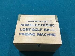 Non - Electric Lost Golf Ball Finding Machine - Vintage 1976 Golf Gag Gift Japan