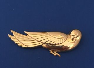 Vintage CORO Dove Brooch/Pin Bird,  Sterling,  Signed,  About 3 - 7/8 