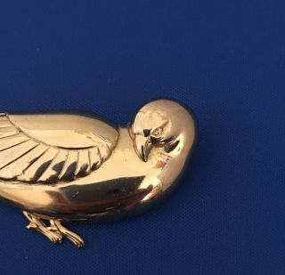 Vintage CORO Dove Brooch/Pin Bird,  Sterling,  Signed,  About 3 - 7/8 