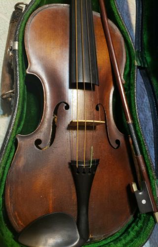 Antique Violin,  Fried.  Aug.  Glass Verfertigt Nach Antonius Straduaris Fies 1736