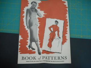 Book Of Patterns Vintage List Of Patterns,  No Date Or Brand On The Book