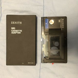 Vintage Zenith Vhs - C Cassette Adapter Vac414 W/ Case