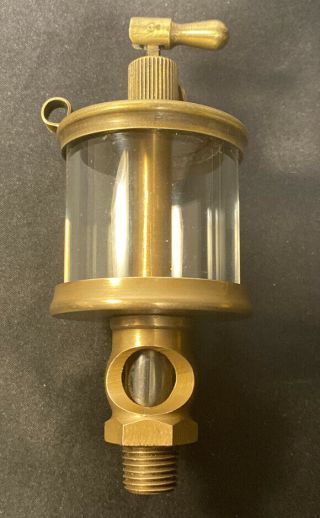 Lunkenheimer No.  1 1/2 Fig 1300 Sentinel Brass Oiler Hit Miss Gas Engine Antique