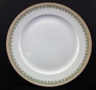 Antique Gda Limoges Art Nouveau Dinner Plates,  Circa 1904 - 1914,  Set Of 8