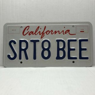 Custom California License Plate Srt8 Bee Dodge Charger Challenger Yellow Bumble