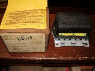 Vintage Champion Voltage Regulator Ford Mercury 1940 - 1955 6 Volt 40 Amp