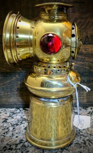 Antique Majestic Miller Bicycle Lamp Driving Carbide Light Coach Buggy Lantern 2