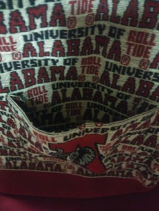 Vintage Alabama Crimson Tide Purse Tote Riddle & Cockrell Purse Tapestry 3