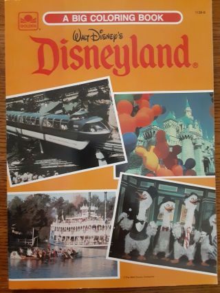 Vintage The Walt Disney Company Disneyland 1983 Coloring Book Un - 1136 - 6
