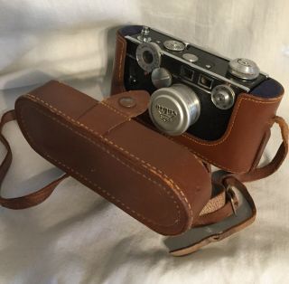 Argus Camera Vintage " The Brick " Range Finder With Leather Case