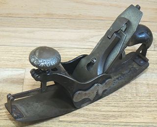 Type 4 1900 - 1906 Stanley No.  113 Circular Compass Plane - Antique Hand Tool