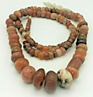 Antique Carnelian Agate Stone Pendant African Trade Beads Found Nigeria,  Africa