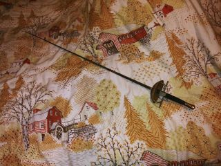 Vintage Fencing Sword " Practice Sword " Found In Attic Fake Junk Not Real
