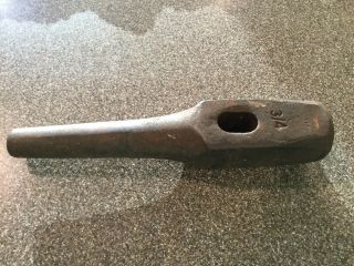 Vintage Blacksmiths Drift Pin Punch Hammer Head 3/4 " 8 " Long