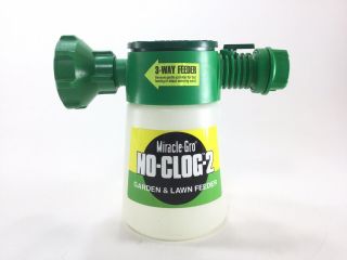 Miracle - Gro No - Clog 2 Garden & Lawn Feeder Hose End Sprayer Bottle Vintage