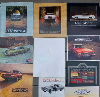 31 Vintage Car Brochures 1970 - 1979 Lincoln Mercury Plymouth And Pontiac 3