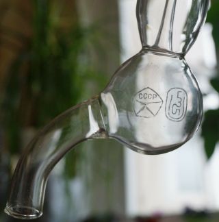 Vintage Glass Water Aspirator Laboratory Pump Vacuum Distillation Soviet Ussr