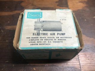 Vintage Sears 12 Volt Portable Air Pump