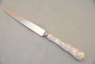 Tiffany English King Sterling 10 - 1/4 " Hh French Dinner Knife No Monogram