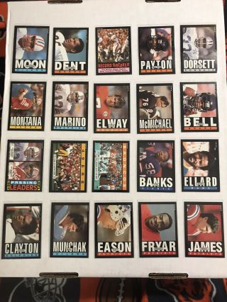 1985 Topps Football Complete Set,  Pack Fresh,  All Sleeved,  No Stains,  (i)
