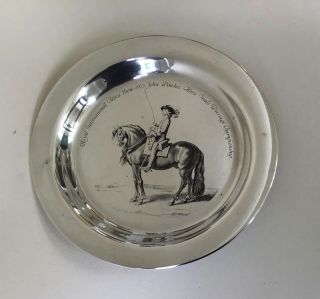 " Horse Of The Year Show " Solid Silver Dressage Trophy Plate