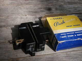 Vintage I T E Electrical Push Matic Button Circuit Breaker 40 A 2 Pole Nos