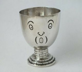 Unusual Solid Sterling Silver Egg Cup 1937/ H 5.  7 Cm/ 42 G
