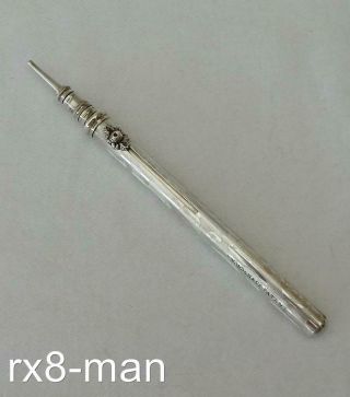 Antique Sampson Mordan & Co Solid Silver Propelling Pencil