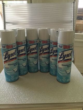 6 Big Huge Crisp Linen Spray Cans Each 19 Oz Will Not Be Availible Long
