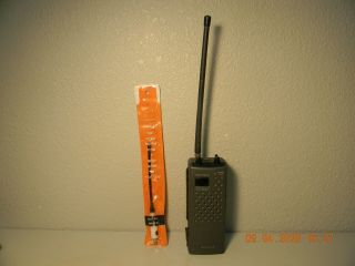 Vintage General Electric Hand Held Cb Radio,  With A Duck Jr.  Mini Antenna