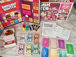 Vintage 1981 Bargain Hunter Board Game By Milton Bradley Mb Complete