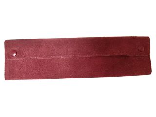 Vintage Patek Philippe Burgundy Suede Leather Watch Travel Pouch