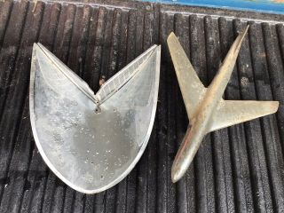 1956 Buick Hood Ornament Jet With Dish Piece Needs Rechromed Road Master 3