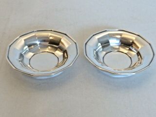 Tiffany & Co.  Sterling Ring Trays Or Nut Dishes,  12 Panels Around