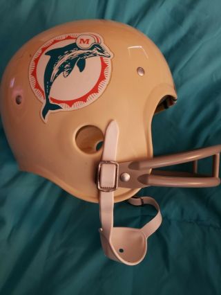 Vintage Rawlings Miami Dolphins Air - Flo Football Helmet Hnfl Large U.  S.  A.