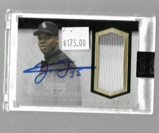 2018 Topps Dynasty Frank Thomas Autograph 09/10 Patch - - White Sox