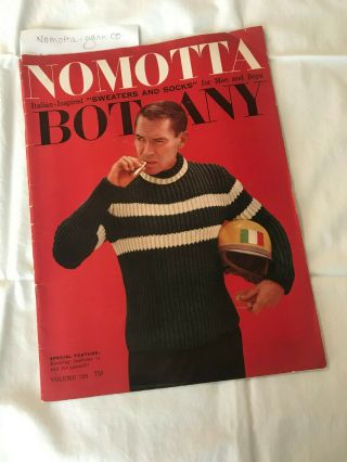 Vintage 1956 Nomotta Sweaters And Socks Knitting Pattern Book For Men And Boys