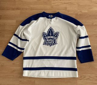 Toronto Maple Leafs Vintage Nhl Official Starter Jersey Logo White