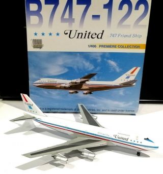 Dragon Wings 55129 United Airlines 1/400 Scale Boeing 747 - 200 N4735u Model Plane