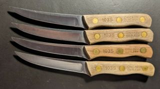 Vintage Set Of 4 Chicago Cutlery 103s Steak Knives