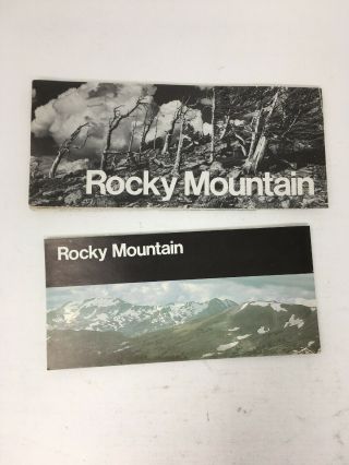 1980 & 1987 Rocky Mountain National Park Maps Brochures Vintage Rmnp