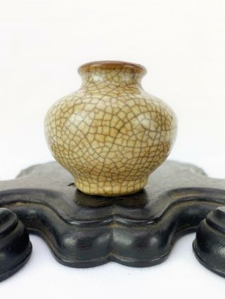 Kangxi - Qianlong Chinese Antique Porcelain Ge Type Jar 18th Century